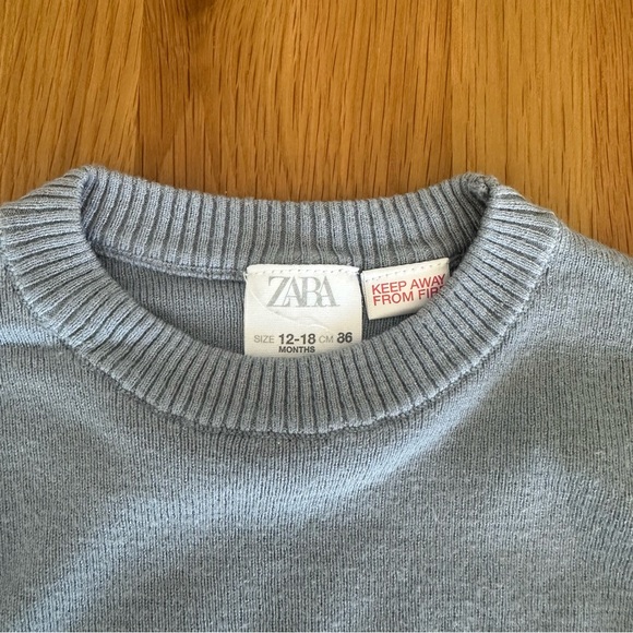 Zara blue Gray Knit Sweater - Picture 2 of 2